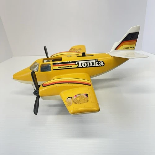 Vintage Tonka 1979 Hand Commander Turbo Prop Airplane 15” Wingspan Toy Plane USA