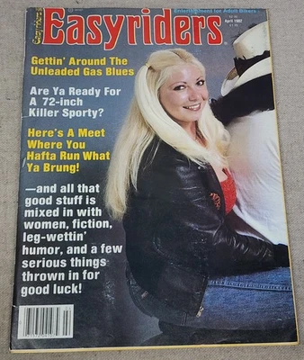 Vintage EASYRIDERS Motorcycle Magazine April 1982 David Mann Centerfold - Image 1 of 4
