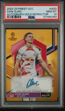 2022-23 Topps Finest UCC Dani Olmo Gold Refractor /50 PSA 10