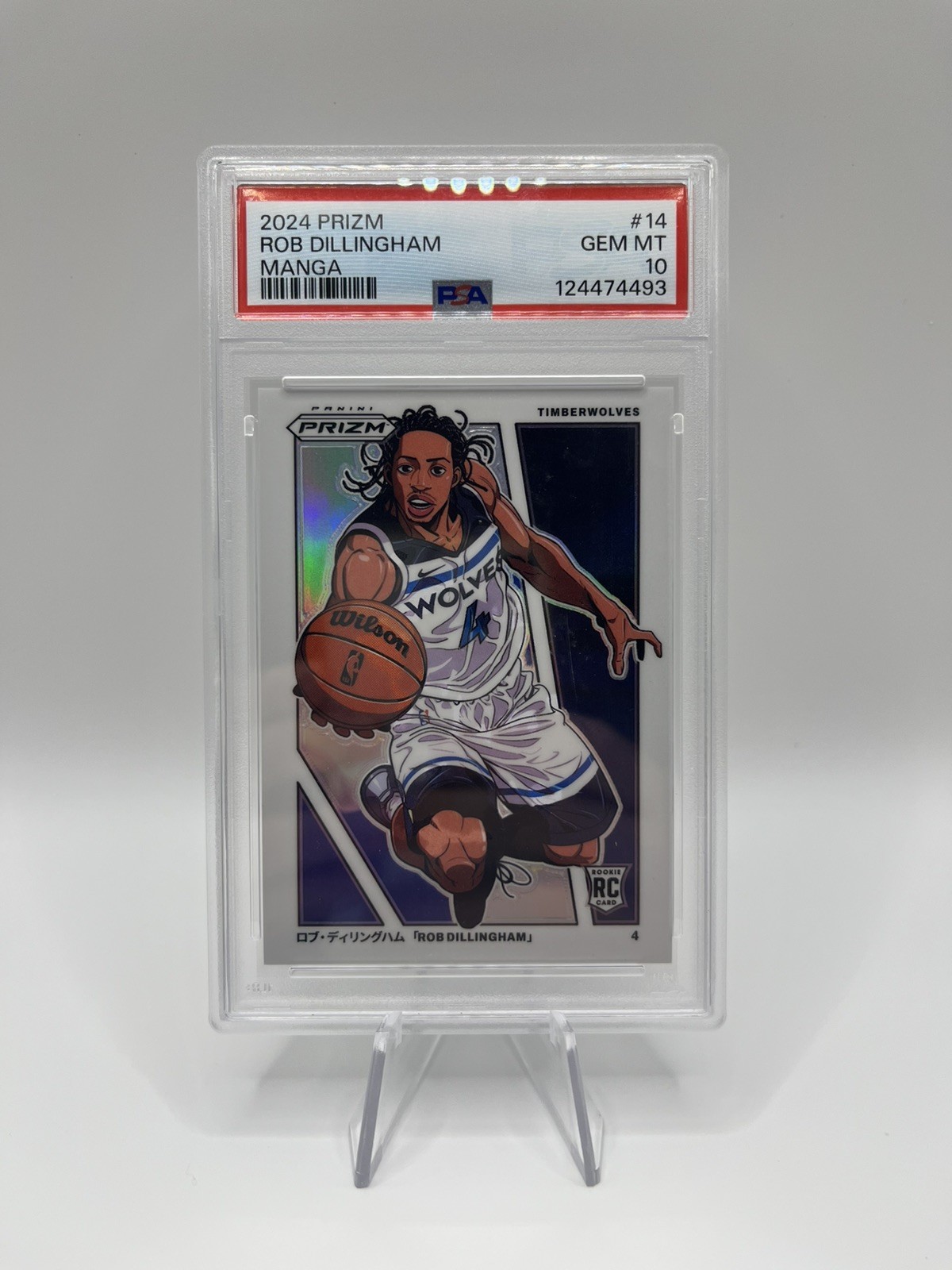 2024-25 Panini Prizm - Manga Rob Dillingham #14 (RC) PSA 10
