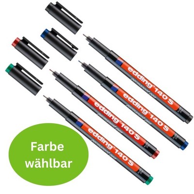 edding Folienschreiber 140 S 0,3mm permanent versch. Farben