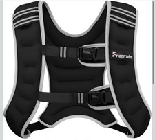 Weighted Exercise Vest for Women And Men 20 Pound Vest W Reflective Strip black