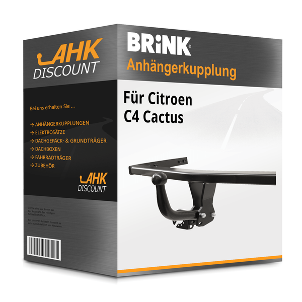 für Citroen C4 Cactus 04.2018-Jetzt Brink AnhäNgerkupplung Starr NEU-image
