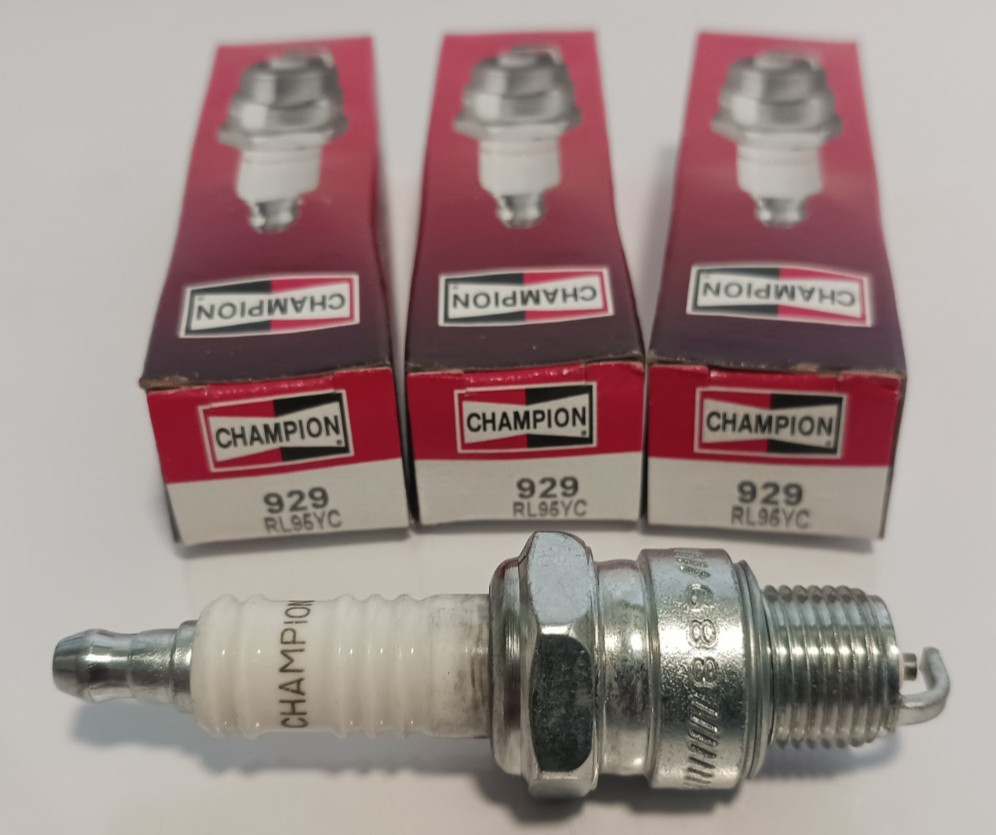 3X GENUINE CHAMPION COPPER PLUS SPARK PLUGS NOS 929 RL95YC FREE SHIPPING