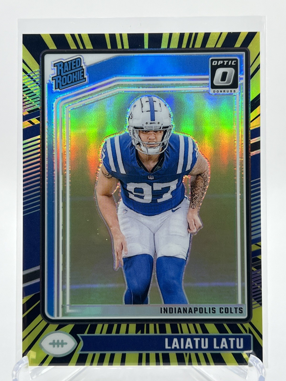 2024 Donruss Optic #267 Laiatu Latu Electricity #/75 COLTS