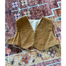 Vintage toddler corduroy vest in a camel Sears Roebuck 70s western cowboy boho 2
