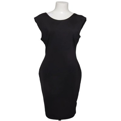 H&M, Kleid, Größe: M, Schwarz, Elasthan/Polyester, Einfarbig, Damen #LAB