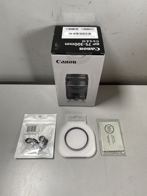 Canon EF 75-300mm f/4-5.6 III Lens Bundle w/ 58mm UV Filter & Lens Cap Keeper
