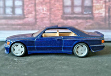 1/64 Hot Wheels 1989 Mercedes Benz 560 SEC AMG Premium Umbau Real Riders Custom