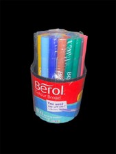 Berol Colourbroad Fibre Tip Pens Assorted Tub of 42 colours School office BNIB 