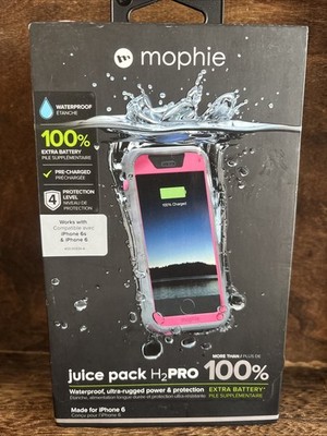 MOPHIE juice pack H2O pro Pink  iPhone 6 6s Battery Pack Case