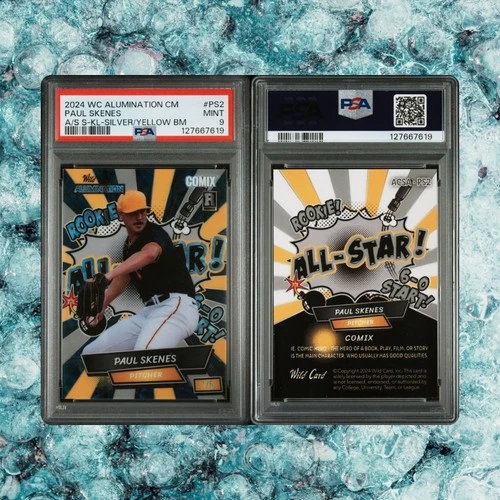2024 Wild Card Alumination Paul Skenes Comix Rookie RC #ACSA-PS2 1/5 PSA 9!