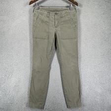 Cabi Utility Pants 2 Scout Tapered Leg Chino Casual Stretch 3199 Olive Green
