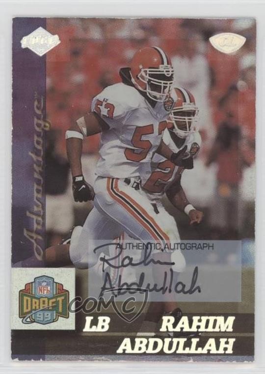1999 Collector's Edge Advantage Rookie Auto Rahim Abdullah #151 Auto RC 11pj