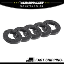 Oil Seal Seal Ring Rotary Shaft Seal NBR Rubber 25x47x7mm Black 5pcs