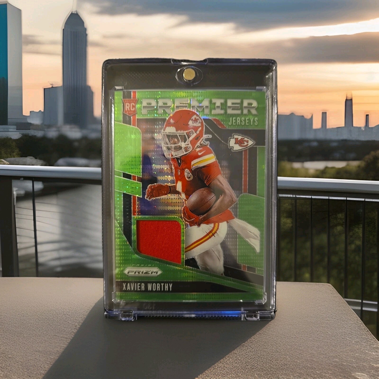 🔥💎📈 2024 Prizm Xavier Worthy Premier Jerseys Neon Green Pulsar