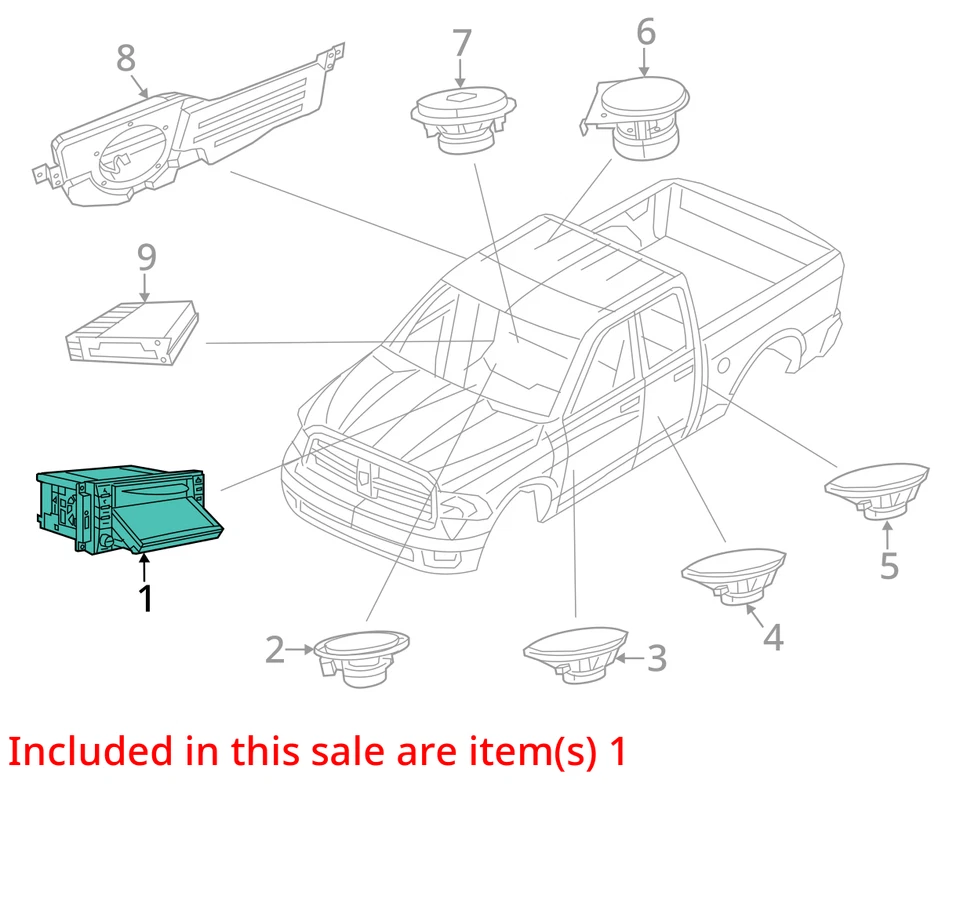 Jeep Cherokee Am Fm 2017-2017 reproductor de CD receptor de radio JIRDS Foto 3 de 4