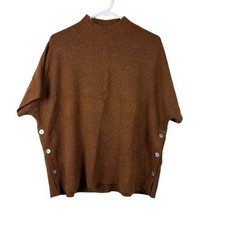 XCVI Novell Poncho Brown Size Small Cottagecore Boho