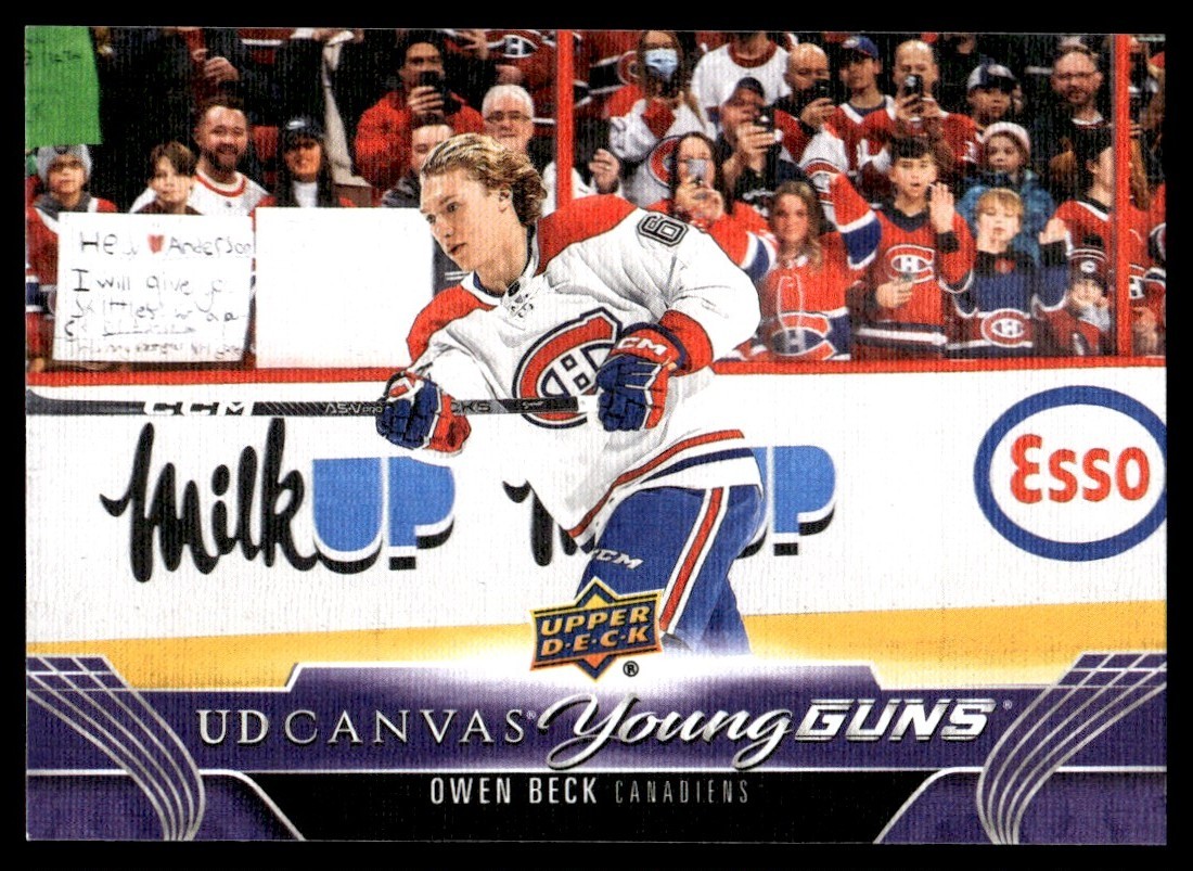 2023-24 Upper Deck UD Canvas YG Owen Beck Rookie Montreal Canadiens #C102