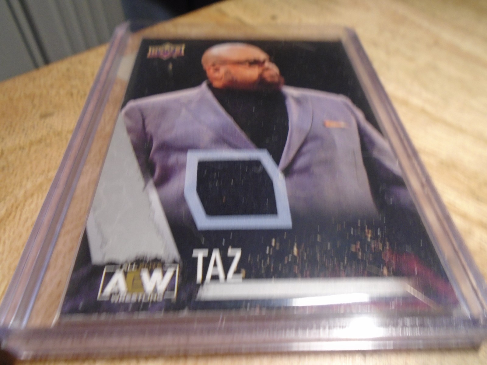 Taz # 78 First Edition Upper Deck 2021 AEW Worn Relic 