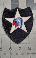 Korean War US Army 2nd Infantry Division Patch Cut Edge