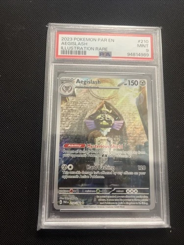 Pokémon TCG Aegislash Paradox Rift 210/182 Holo Illustration PSA 9