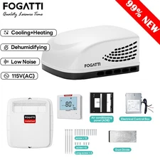 11K BTU RV Air Conditioner Heating & Cooling Non-Ducted Rooftop RV AC Unit 120V