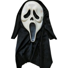 VINTAGE Scream Ghost Face Mask EU T Stamp 90s Horror Movie Costume Halloween