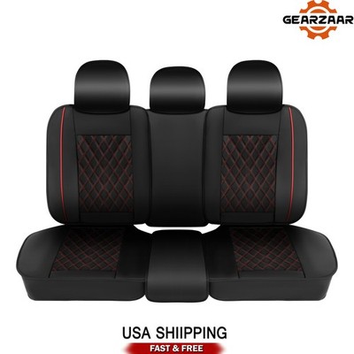 Seat Cover Full Set For Chevy Silverado 1500 2500HD 3500HD NEW 5-Seats Leather