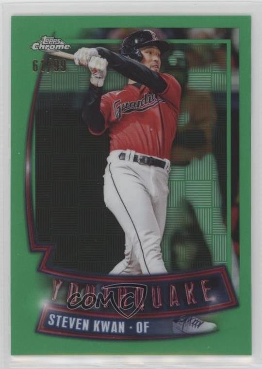 2023 Topps Chrome Youthquake Green Refractor 61/99 Steven Kwan #YQ-7 0wv1