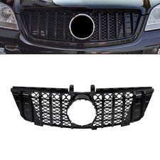 Gtr Style Front Bumper Radiator Hood Grille Black For Benz Ml Class W164 2005-08 Gtr Style Front Bumper Radiator Hood Grille Black For Benz Ml Class W164 2005-08