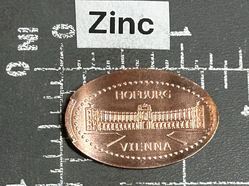 Viena Viena Austria Palacio Hofburg Castillo Alargado Prensado Roto Penny Euro - Imagen 1 de 2