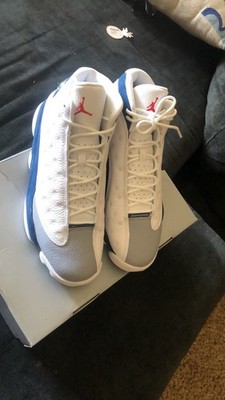 Jordan Air Jordan 13 Retro White Blue Grey Red Mid Top Sneaker