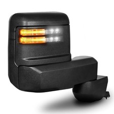 Towing Mirror for Chevy Silverado/GMC Sierra 2500HD 3500HD Textured Black