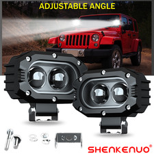 2x 4"inch LED Cube Pods Work Light Bar Spot Beam Driving Fog For Offroad ATV UTV
