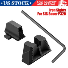 For Sig P320 Steel Sights Set Front & Rear Match Sights w/ Tool Gunsmith Install