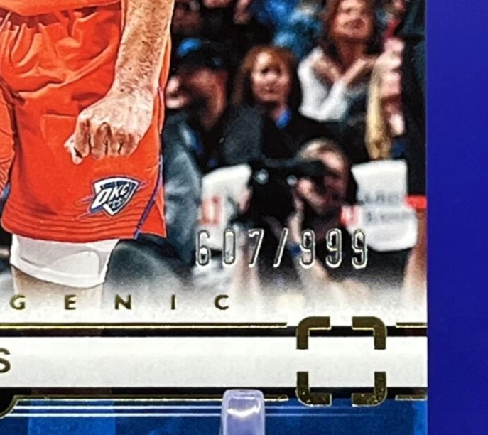 JAYLIN WILLIAMS ROOKIE 607/999 RC 2022-23 PANINI PHOTOGENIC NBA - #184 - THUNDER - Image 2 of 3