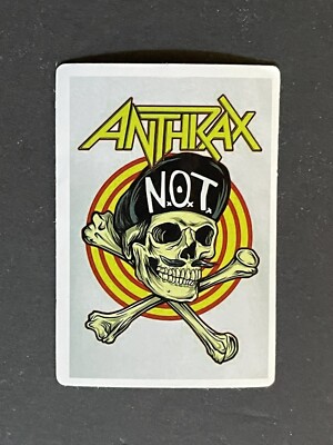 Anthrax Image Sticker Legendary 80s Metal Band Logo Decal for Laptops Etc New!