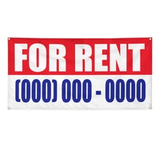 Vinyl Banner Multiple Sizes For Rent Custom Number Promotion Business Business