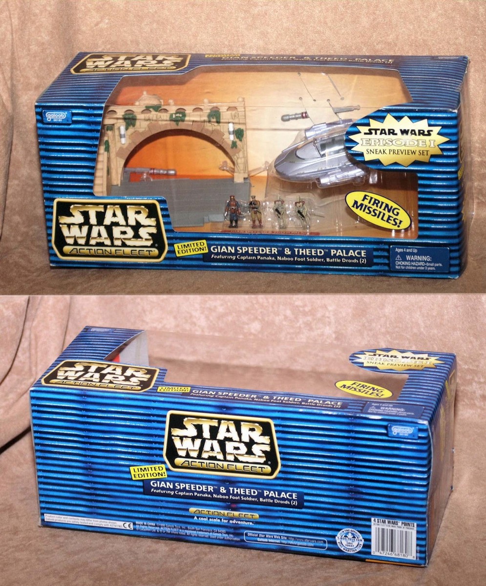 Star Wars Episode Action Fleet Gian Speeder Theed Palace Set