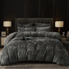 PHF Truly Velvet Duvet Cover Set Queen Size, 3pcs Ultra Soft Breathable Comfo...