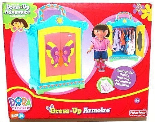 TOYS: Dora the Explorer DRESS-UP ARMOIRE Fisher Price Adventure Collection NEW - Picture 1 of 2