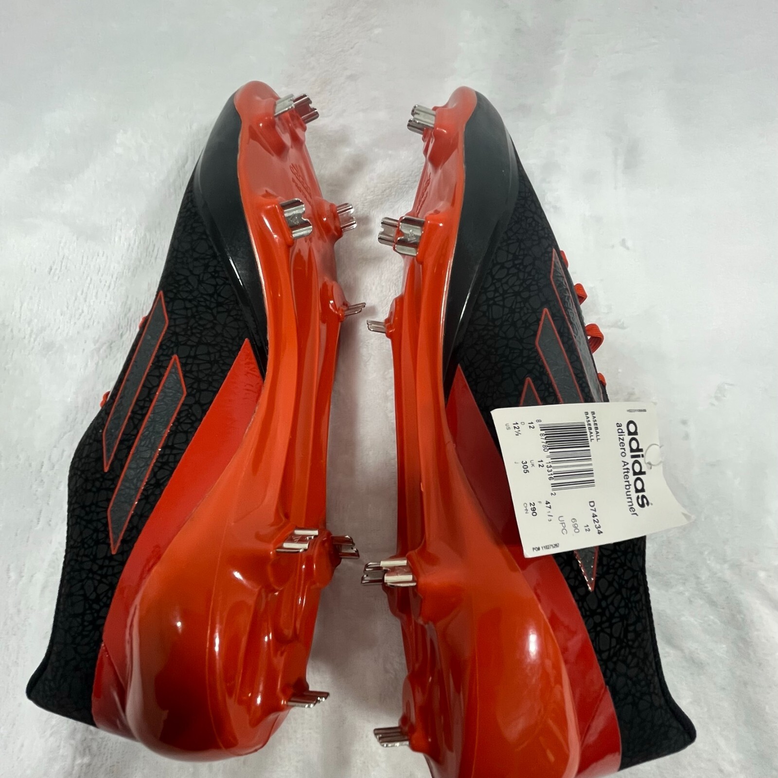 Adidas Sneakers Men's 12.5 Black Adizero Afterburner Low Baseball Cleats D74234 thumbnail 12