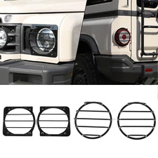 Headlight Rear Tail Light Lamp Cover Guard Trim For Ineos Grenadier 2022-24 4PCS