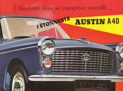 AUSTIN A40 F Oldtimer Original Prospekt Brochure AI