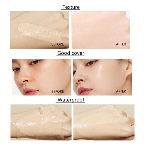 Liquid Foundation - Natural Flaw Coverage, No Powder, Conceals Blemishes - Picture 4 of 26