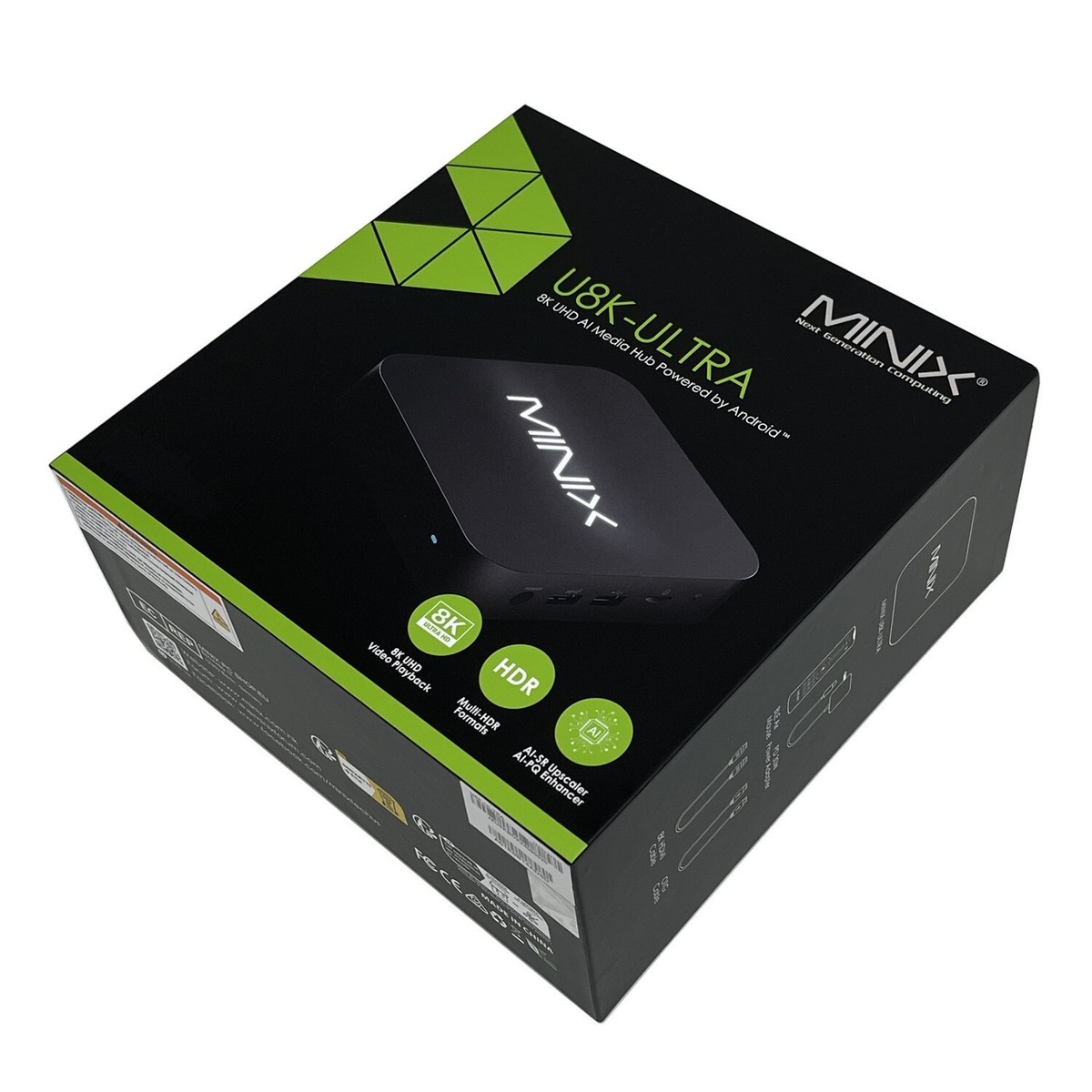 MINIX U8K-ULTRA 8K UHD Media Hub Android 11 TV Box S928X-K 8G 128G