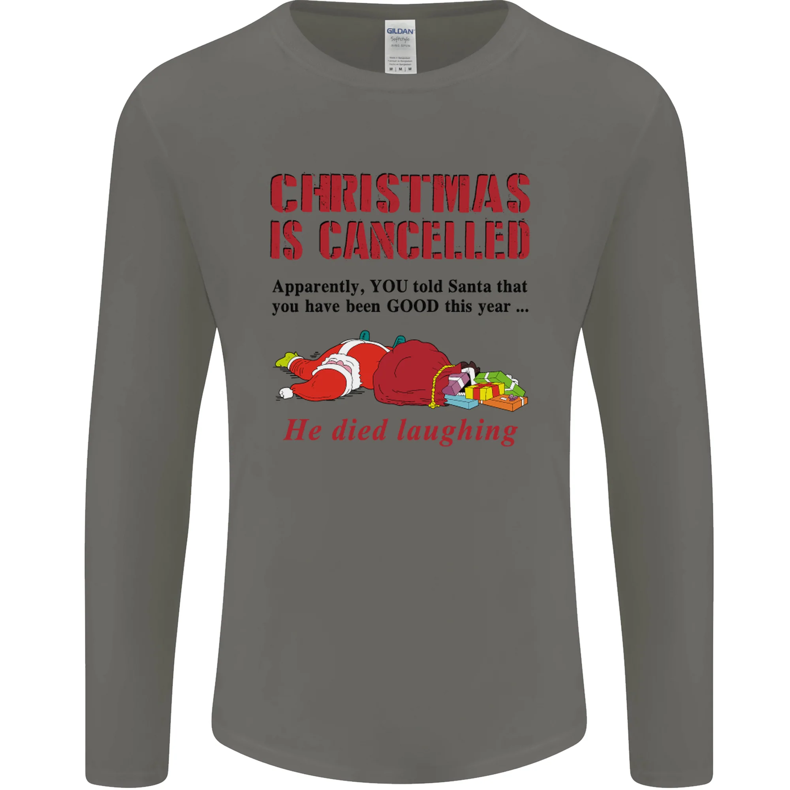 mens christmas long sleeve t shirt