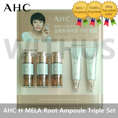 AHC H MELA Root Ampoule Triple Special Gift Set Ampoule 10mlx3 + Cream 10mlx2