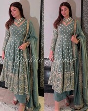 Anarkali Gown Pakistani Salwar Kameez Ready made Suits Wedding Party Bollywood L